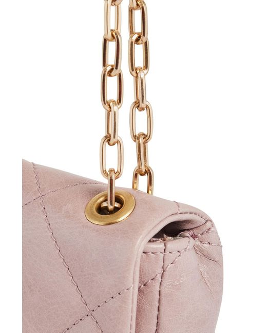 Vanessa Bruno Leather Nano Moon Bag in Pink | Lyst