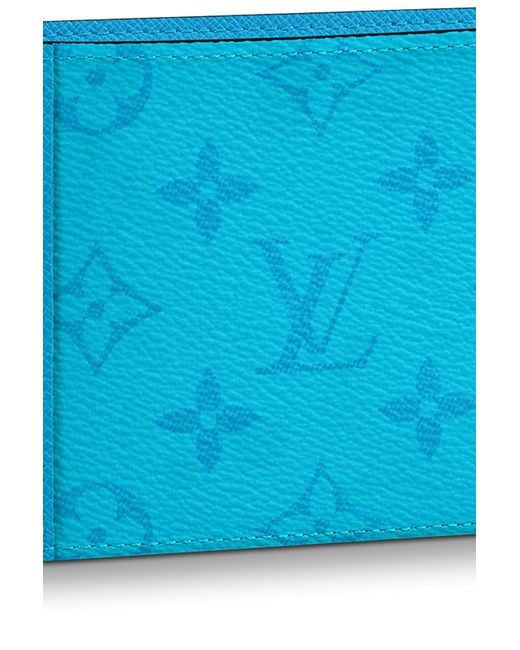 Louis Vuitton Canvas Blue Wallets for Men for sale