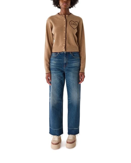 Chloé Brown Buttoned Cardigan
