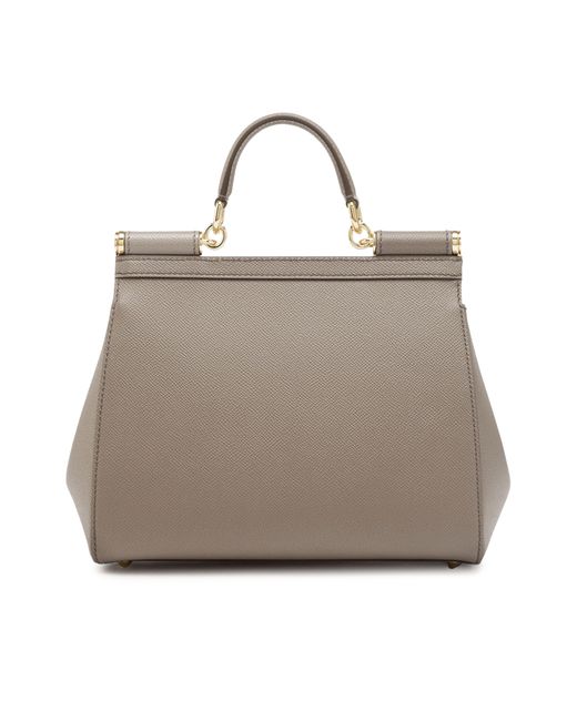 Dolce & Gabbana Gray Medium Sicily Handbag