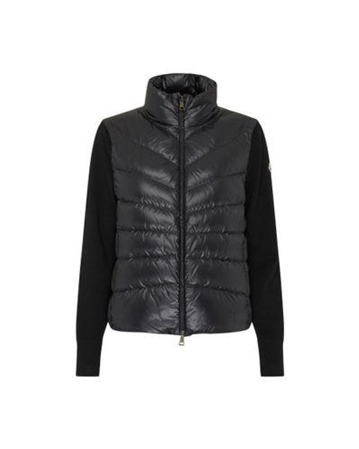 Moncler Black Bi-Material Jacket
