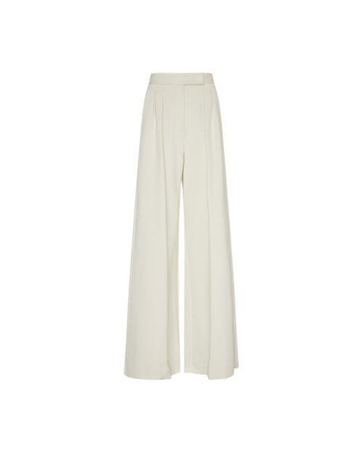 Max Mara Zinnia Wide leg Pants in White Lyst UK