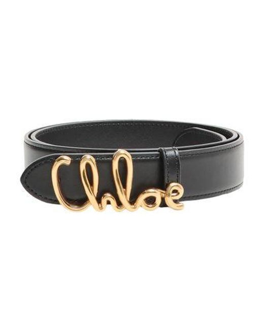 Chloé Black Gürtel Chloé Iconic