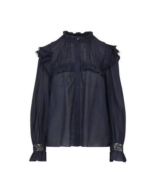 Étoile Isabel Marant Lace Gilatedy Blouse in Faded Night (Blue) | Lyst