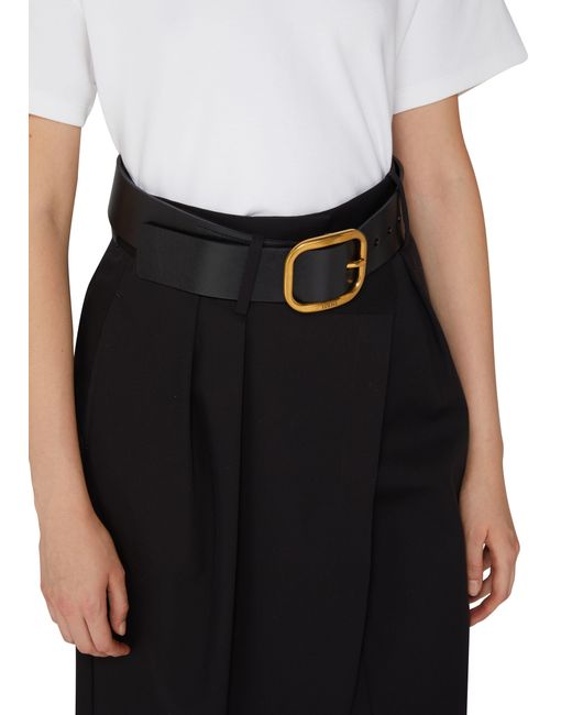 Loewe Black Soft, Rounded Leather Belt