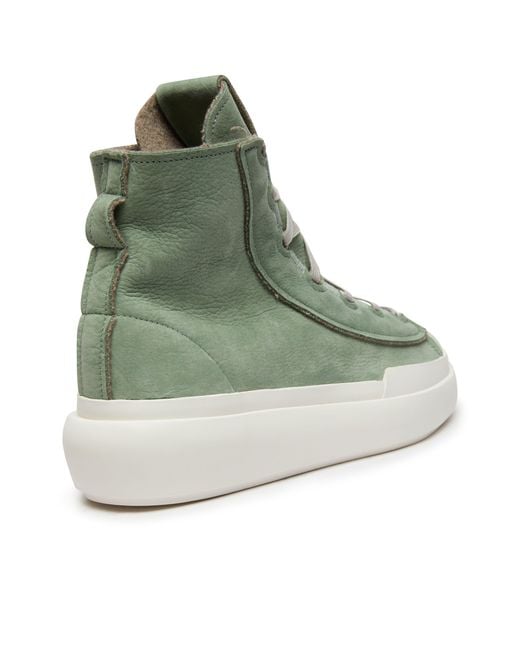 Y-3 Green Nizza High Leather Sneakers for men