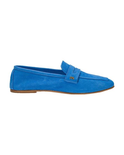Momoní Blue Moresca Leather Loafers