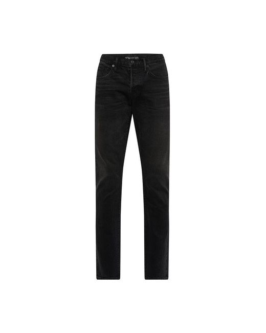 Tom Ford Black Slim-fit Denim Pants for men