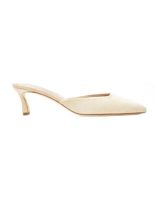 Le Monde Beryl Kitten Heel Mule in White Lyst