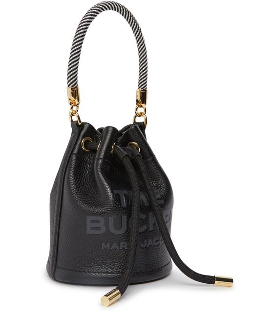 Marc Jacobs Black The Leather Mini Bucket Bag