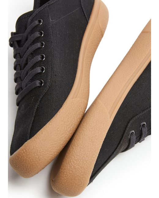 The Row Black Canvas-Sneakers