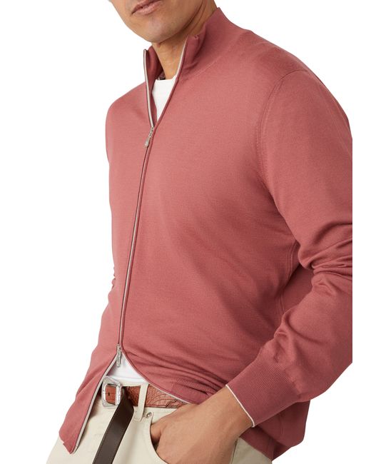 Brunello Cucinelli Pink Lightweight Cardigan for men