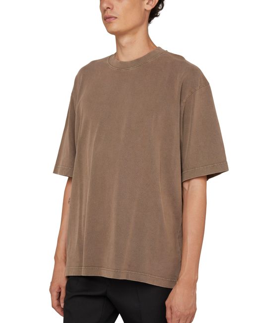 Acne Brown Short-Sleeved T-Shirt for men