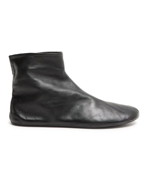 The Row Black Stella Ankle Boots