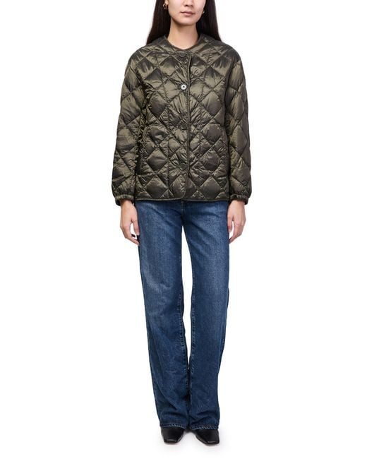 Max Mara Green Buttoned Puffer Jacket