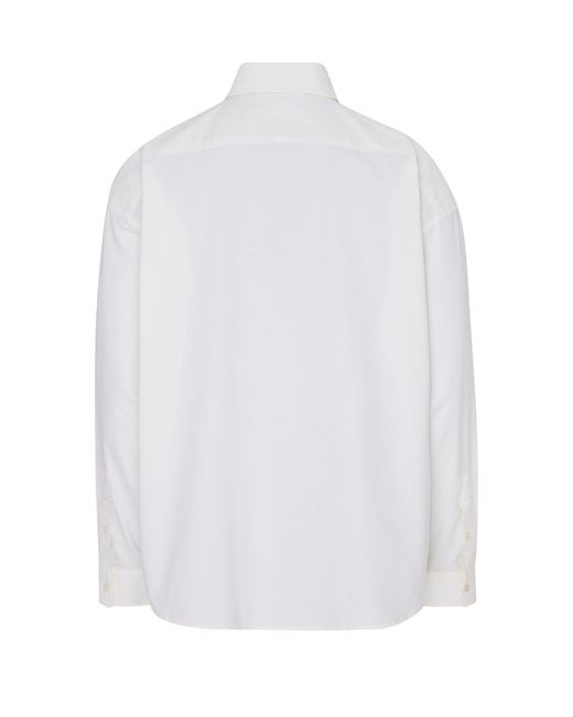 Acne White Long-sleeved Shirt for men