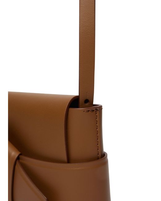 Acne Brown Musubi Mini Crossbody Bag
