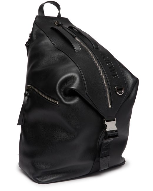 Loewe Black Convertible Backpack for men