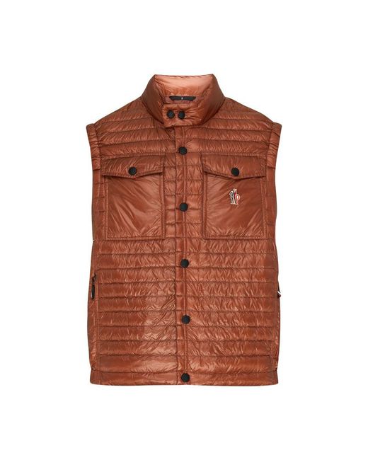 3 MONCLER GRENOBLE Brown Ollon Puffer Jacket for men