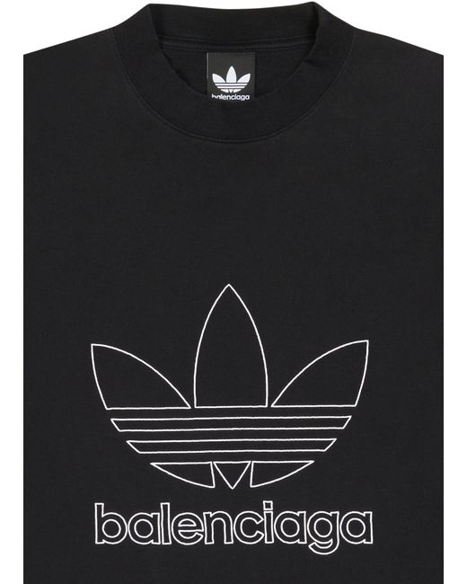 Balenciaga / ADIDAS - Übergroßes T-Shirt in Black für Herren