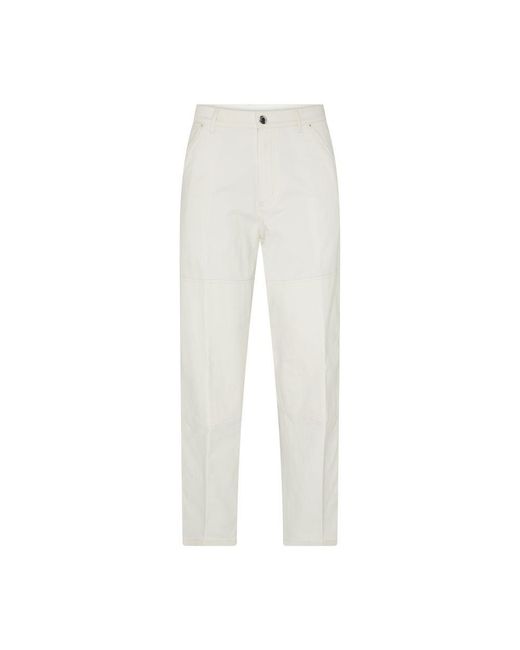 Moncler White Regular-Fit Pants for men