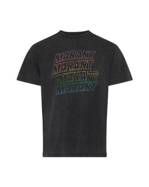 Isabel Marant Black Hugo T-shirt for men