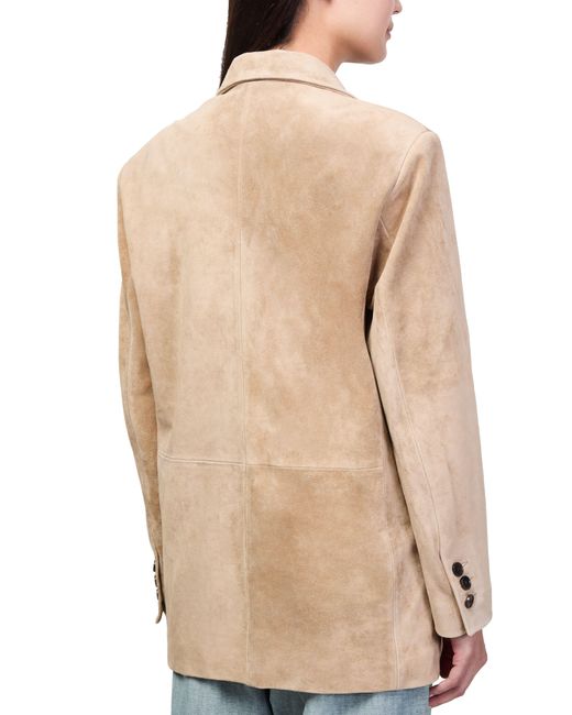 Arma Natural Benny Textured Suede Jacket