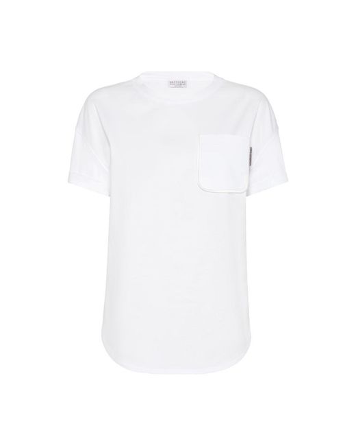 Brunello Cucinelli White T-Shirts