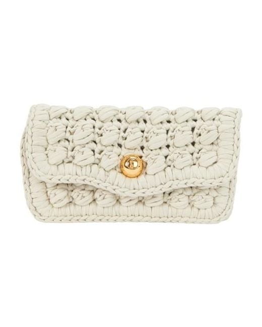 Bottega Crochet Bag in Metallic Lyst