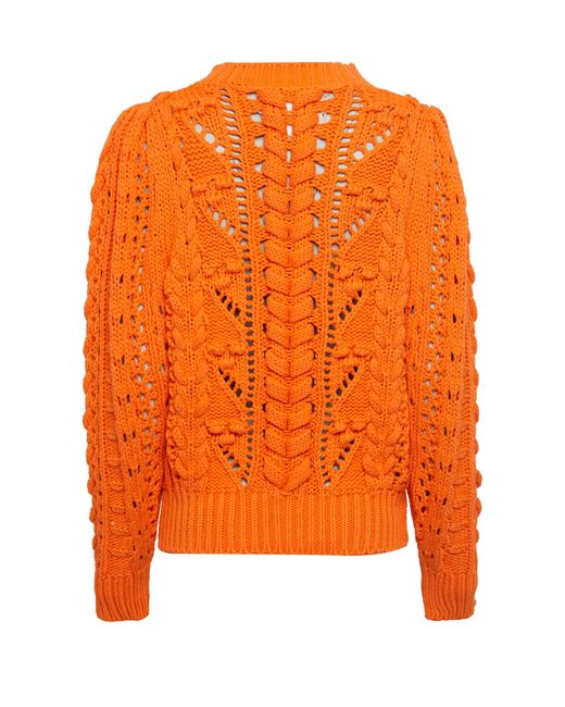 Isabel Marant Orange Zack Crew Neck Sweater