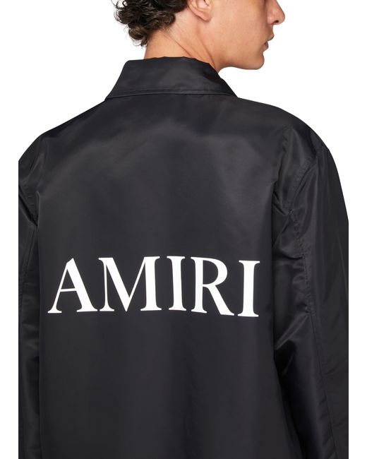 Amiri Black Ma Coach Jacket for men