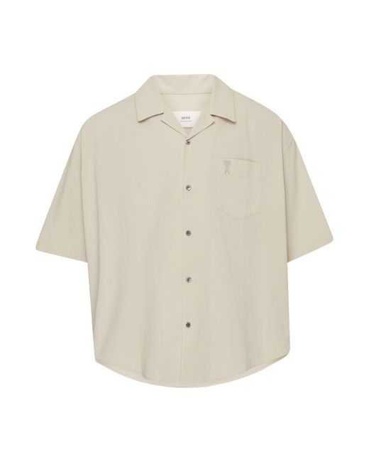 AMI Natural Camp Collar Shirt for men