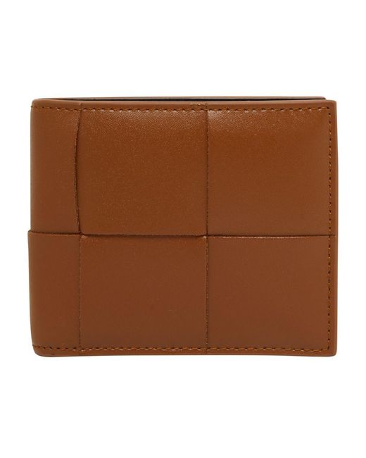 Bottega Veneta Brown Bi-Fold Cassette Wallet for men