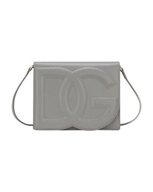 Dolce & Gabbana Gray Dg Logo Crossbody Bag