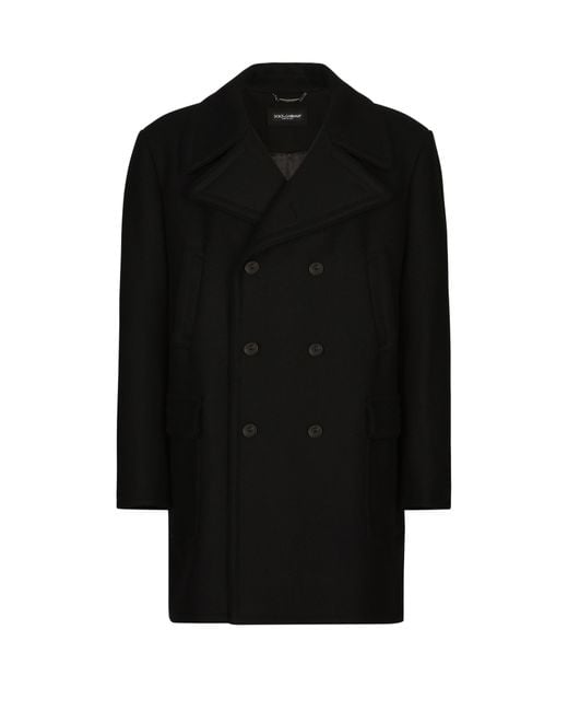 Double-breasted coats Dolce & Gabbana pour homme en coloris Black