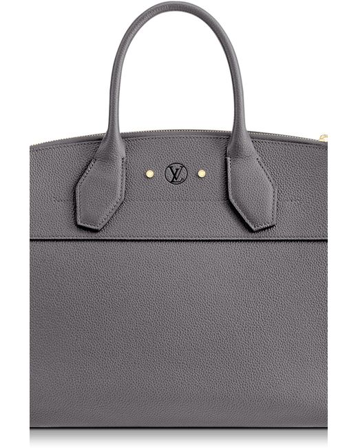 Louis Vuitton 2017 Pre-owned City Steamer mm Tote Bag - Black;Gray