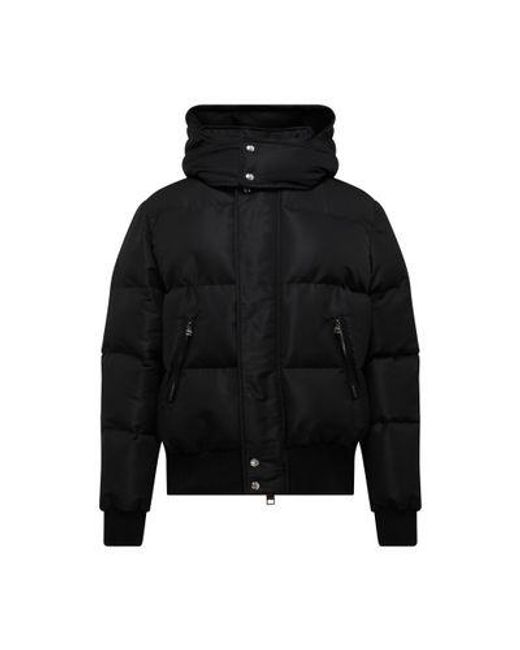 Alexander McQueen Black Puffer Jacket With Hood for men