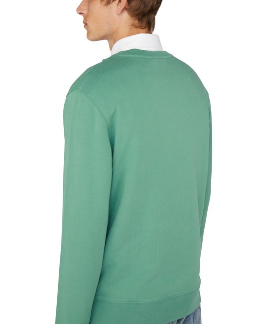 Maison Kitsuné Green Fox Head Patch Sweatshirt for men