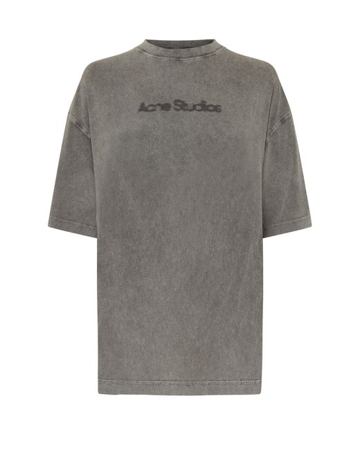 Acne Gray Logo T-Shirt