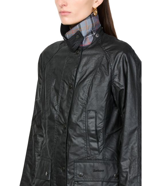 Barbour Black Beadnell Waxed Jacket