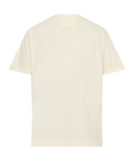 T-shirt en jersey 20/1 coupe carrée avec logo C P Company pour homme en coloris White