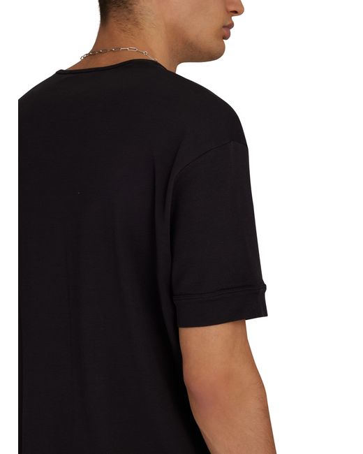 Lemaire Black Short-sleeved T-shirt for men