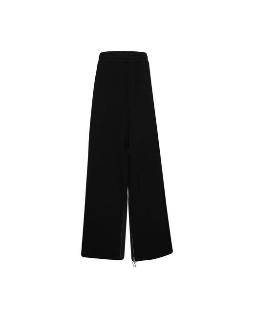 Setchu Wide-Leg Zippered Pants in Black | Lyst