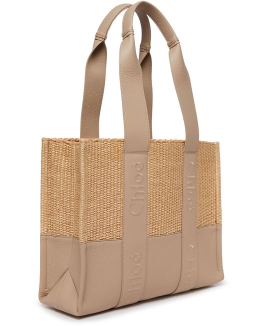 Chloé Natural Cabas-Tasche Woody
