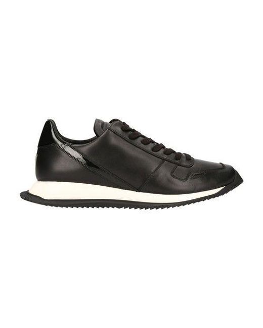 Rick Owens Lace-up Sneakers in Black for Men | Lyst