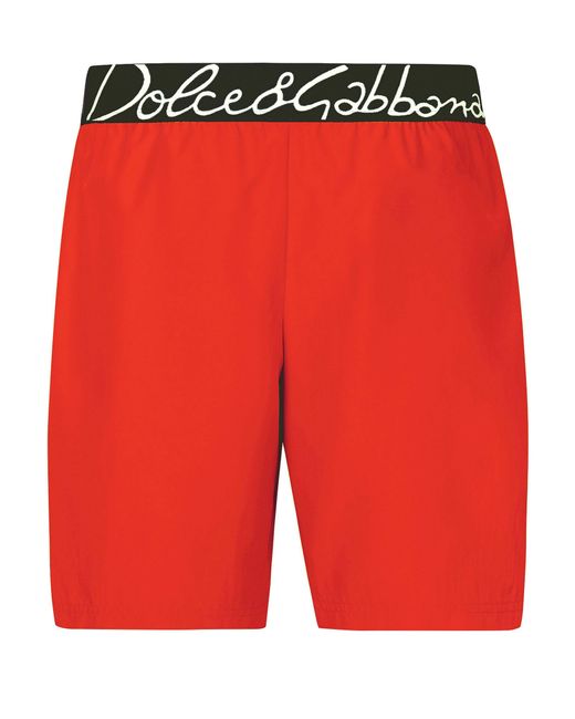 Dolce & Gabbana Red Beachwear for men