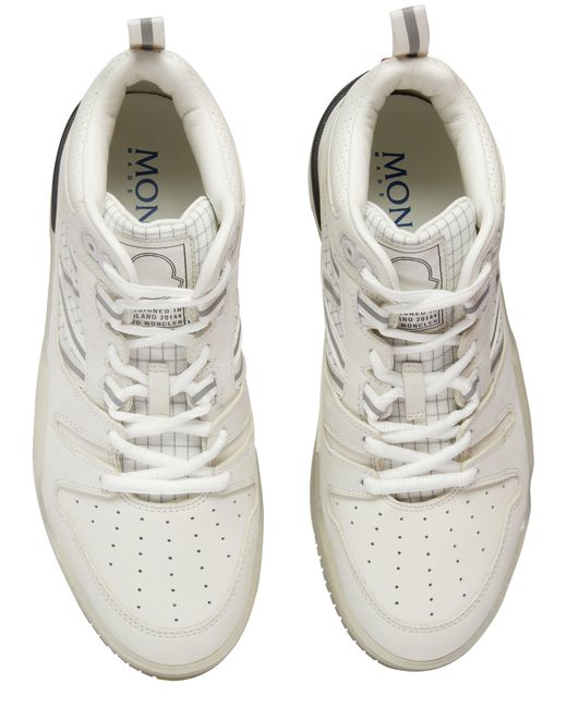 Moncler White Pivot Sneakers