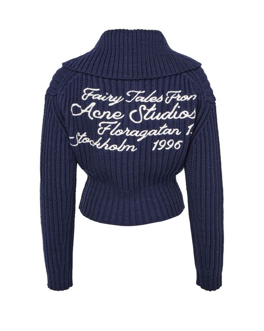 Pull À Encolure Ras Du Cou Acne en coloris Blue