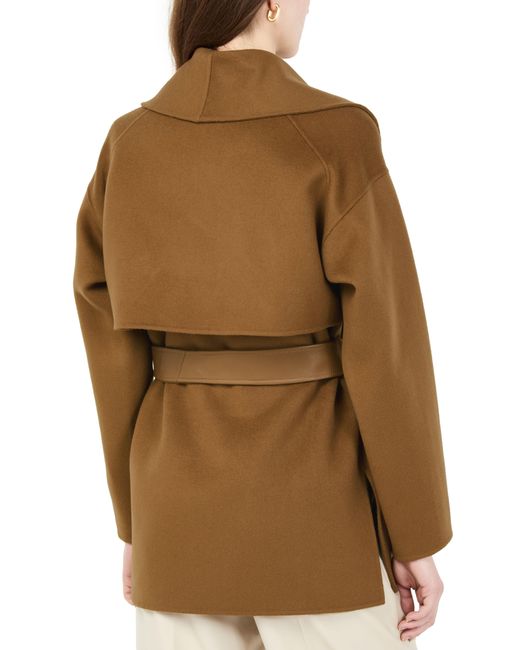 Mackage Brown Tyra Double Face Wool Jacket