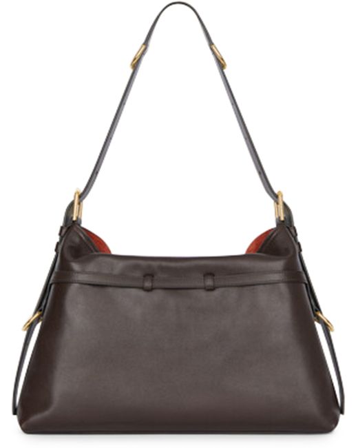 Givenchy Black Voyou Medium Shiny Leather Bag